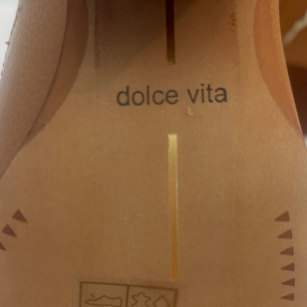 Western Boots Leather Tan Multi by Dolce Vita Size 7.5 NWT - Picture 12 of 13